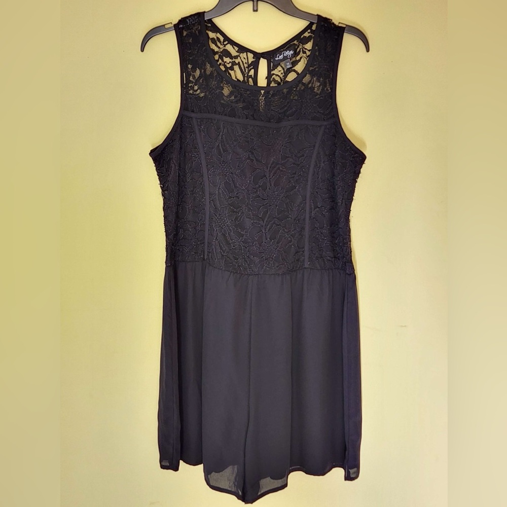 Size 16 Love Reign Women's Black Lace Top Dress